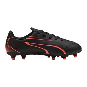 Puma Childrens/Kids Vitoria FG/AG Synthetic Soccer Cleats / Black/Red